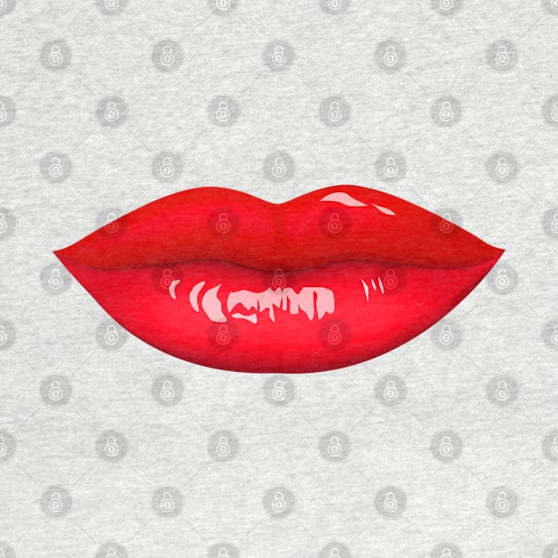 Funny Women Red Lips by Redmart